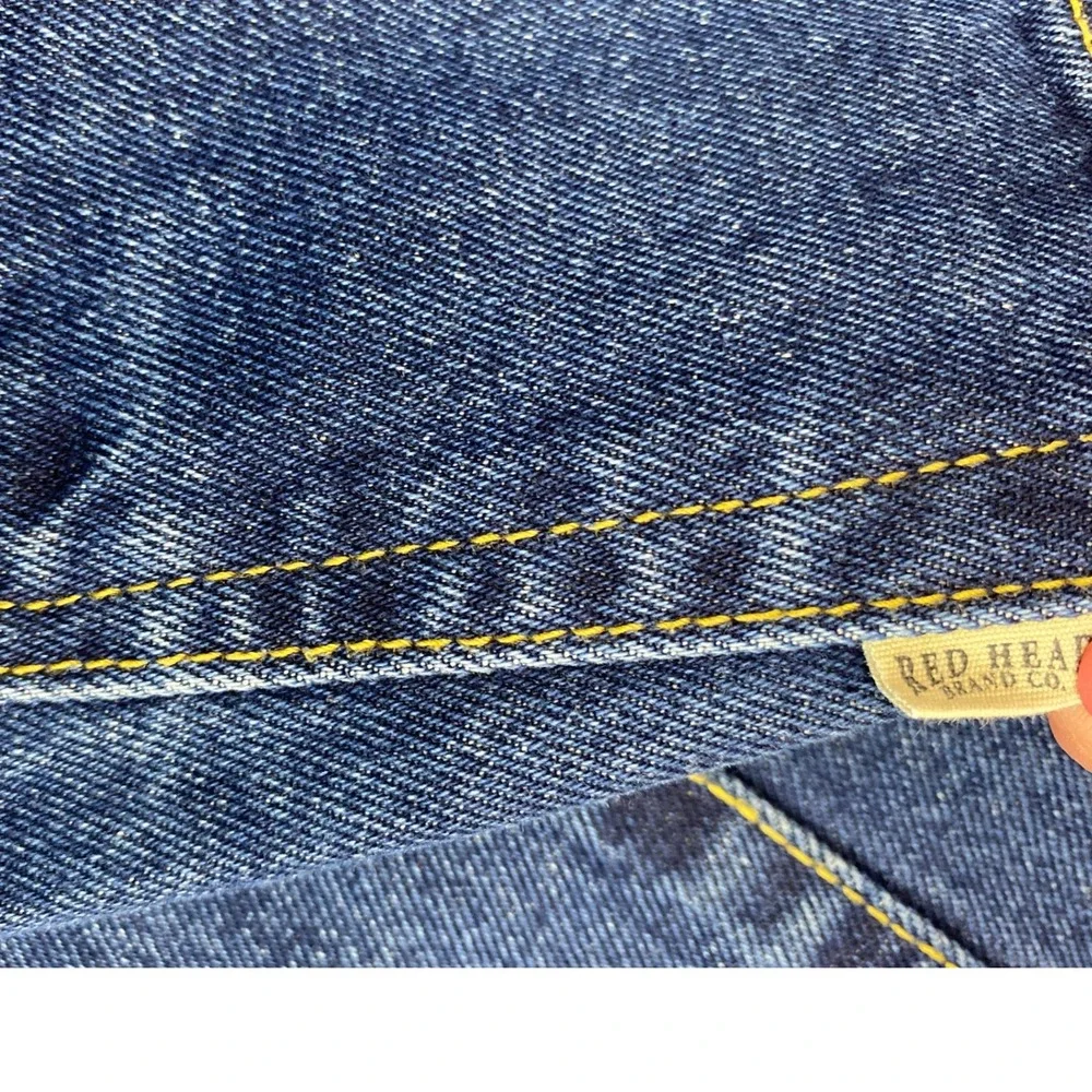 RedHead Jeans‎ Mens 29x29 Straight Leg Dark Wash Denim 100% Cotton Workwear